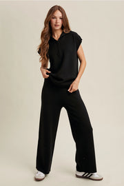 Lenne Zip Collar Knit Top
