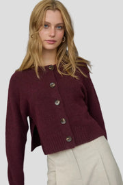 The Margot Cardigan | Red Wood