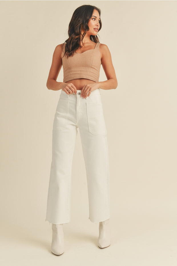 Nautical Wide Leg Pants