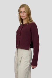 The Margot Cardigan | Red Wood