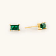 The Emily Emerald Studs
