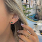 The Emily Emerald Studs