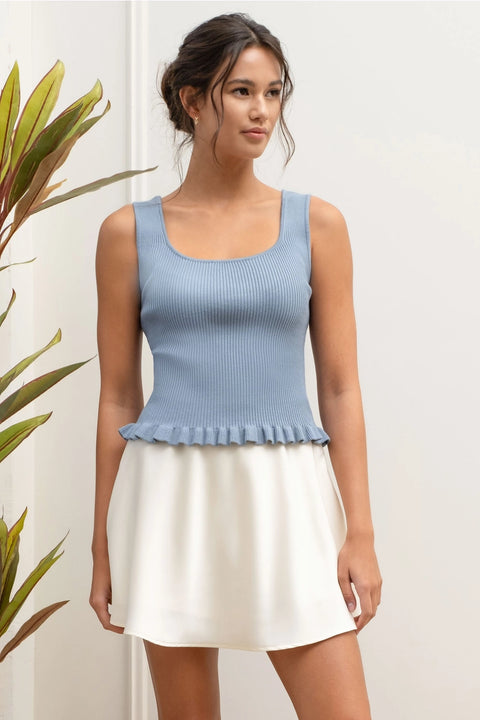 The Evie Tank | Blue | RESTOCK