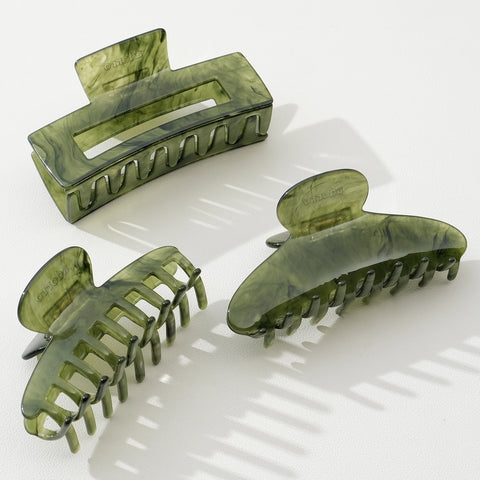 Jade Green Claw Clips