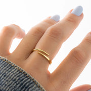 Open Spiral Ring