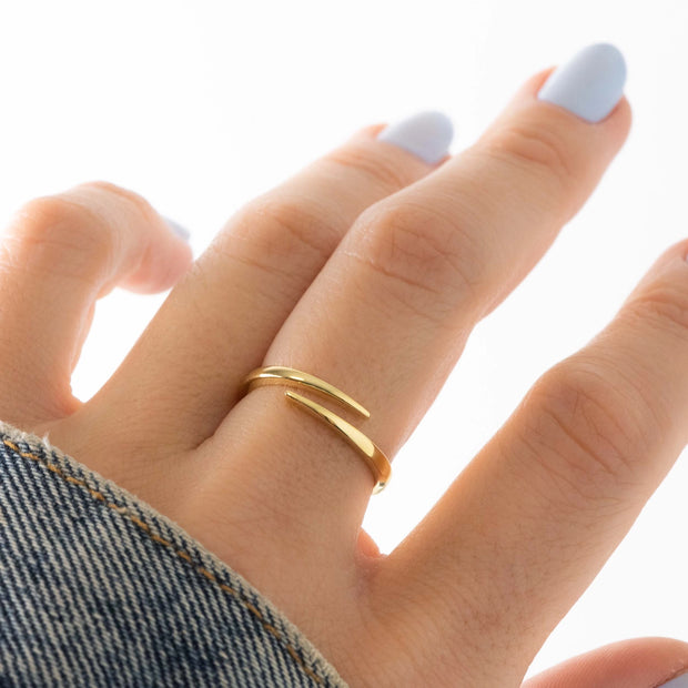 Open Spiral Ring