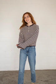 Piper Henley Pullover | Wine