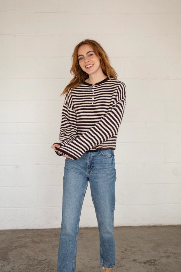 Piper Henley Pullover | Wine