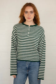 Piper Henley Pullover | Forest Green