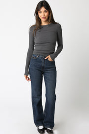 Abbey Long Sleeve | Dark Grey