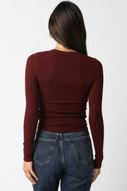 Abbey Long Sleeve | Wine