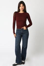 Abbey Long Sleeve | Wine