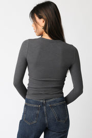 Abbey Long Sleeve | Dark Grey
