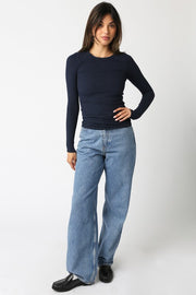 Abbey Long Sleeve | Navy
