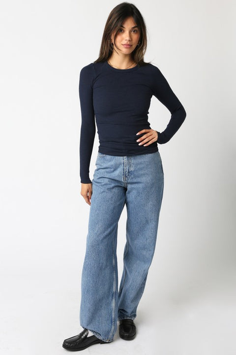 Abbey Long Sleeve | Navy