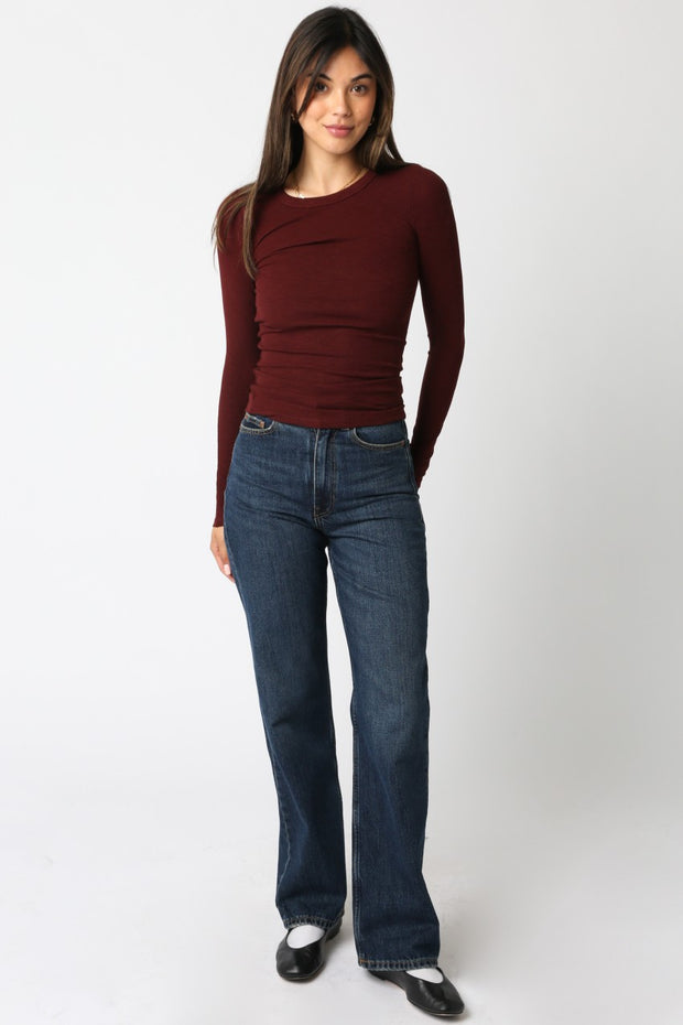 Abbey Long Sleeve | Wine