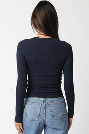 Abbey Long Sleeve | Navy