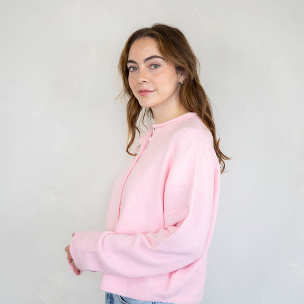 Piper Cardigan | Cloud Pink