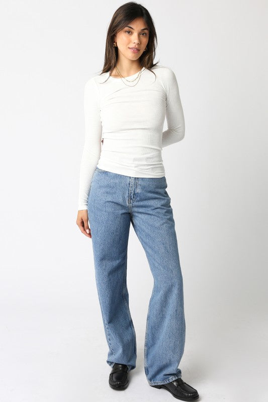 Abbey Long Sleeve | White