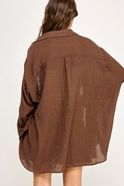 Bridget Button Down | Brown