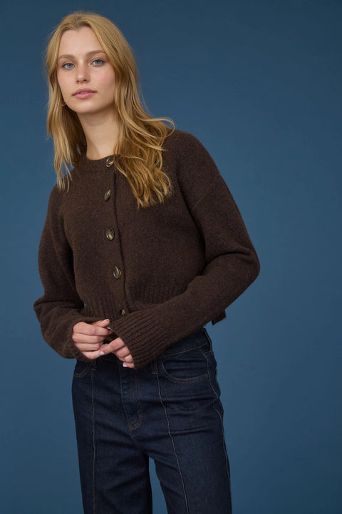 The Margot Cardigan | Brown