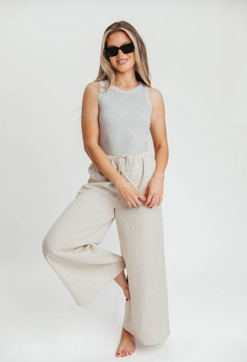 Essential Ribbed Tank | Light Grey