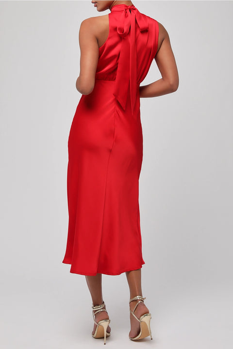 Dublin Asym Neck Midi Dress
