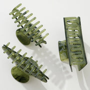 Jade Green Claw Clips