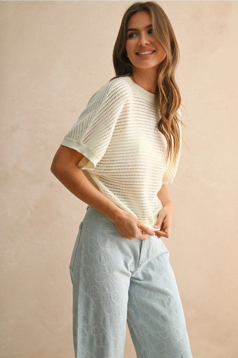The Drew Open Back Sweater