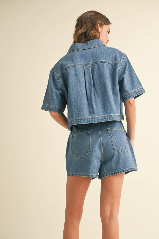 Rhodes Denim Top
