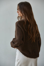 The Liora Cardigan | Chocolate
