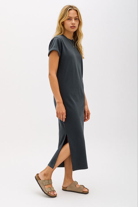 Relaxed Maxi Dress | Charcoal