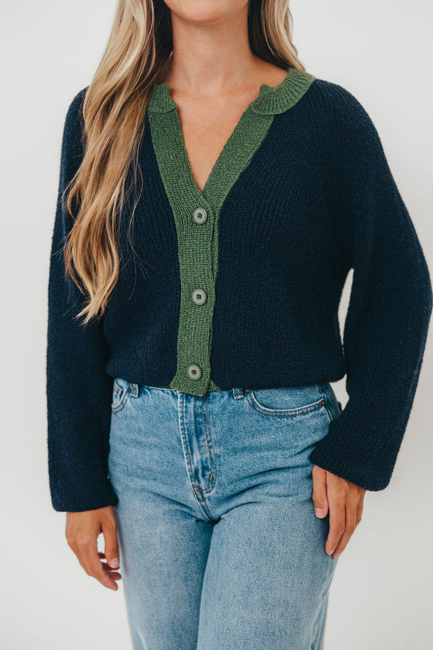 The Holland Knit Cardigan | Midnight