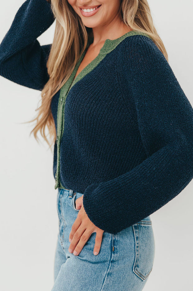The Holland Knit Cardigan | Midnight