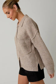 The Esme Knit Shirt-Jacket