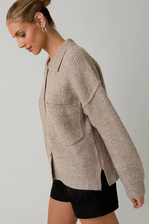 The Esme Knit Shirt-Jacket