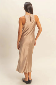 The Solenne Satin Midi
