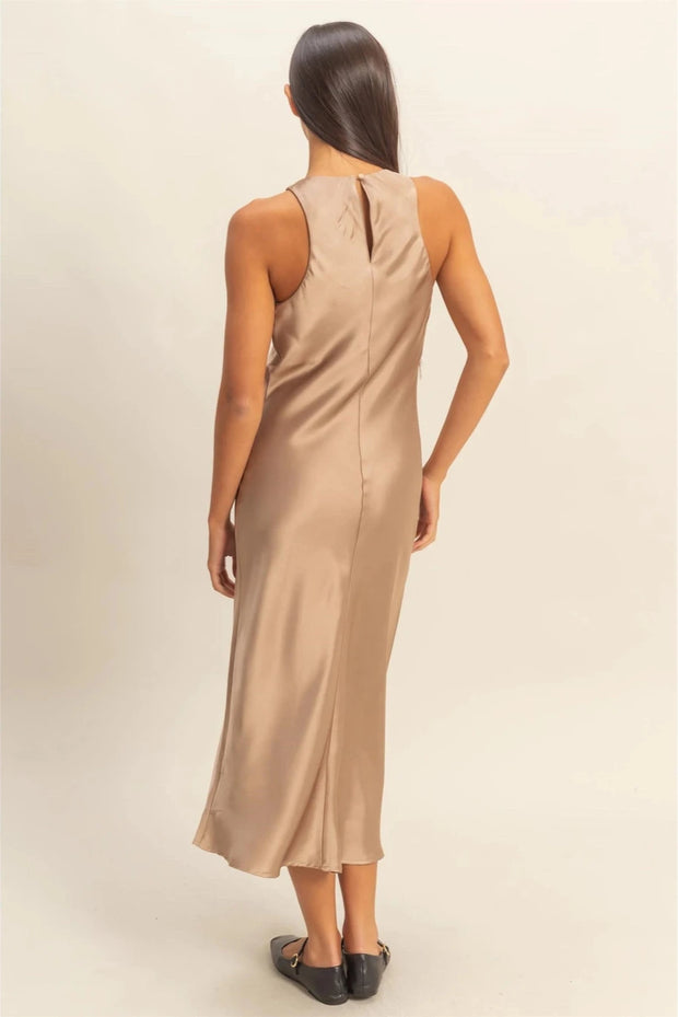 The Solenne Satin Midi