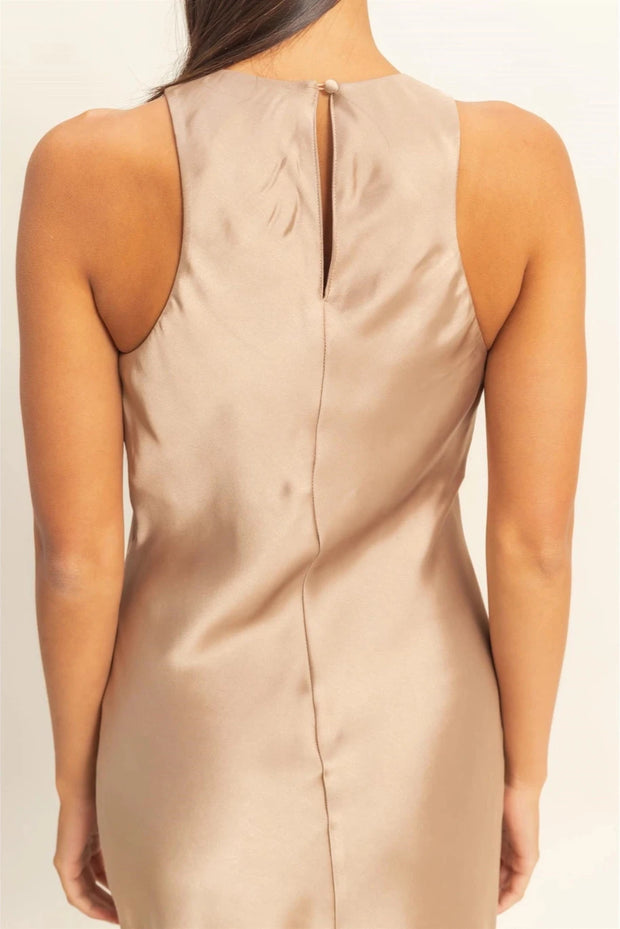 The Solenne Satin Midi