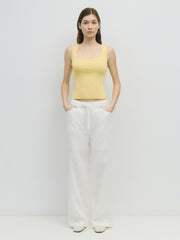 The Kerrigan Top | Soft Yellow