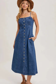 The Wynne Button-Front Midi