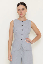 The Rue Vest | Navy