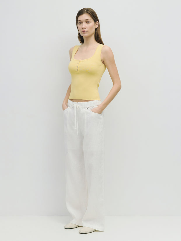 The Kerrigan Top | Soft Yellow