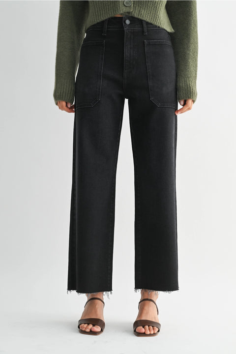 The Nautical Wide Leg | Black