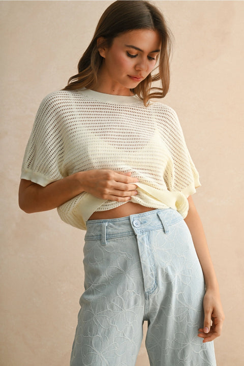 The Drew Open Back Sweater