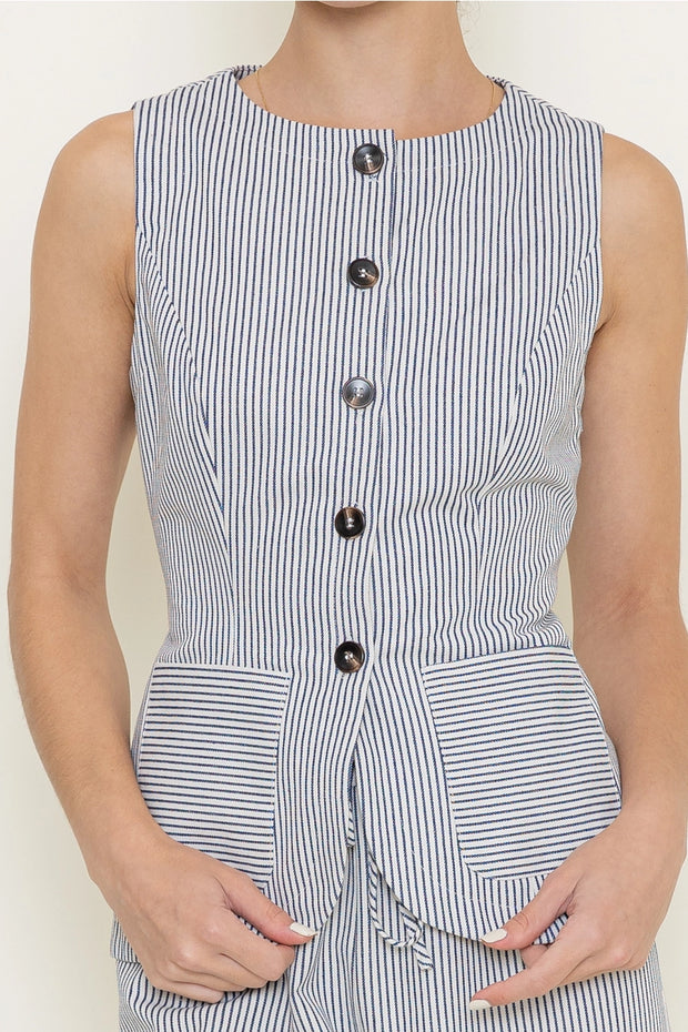 The Rue Vest | Navy