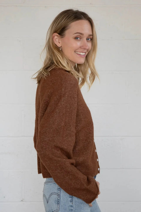 Piper Cardigan | Brown