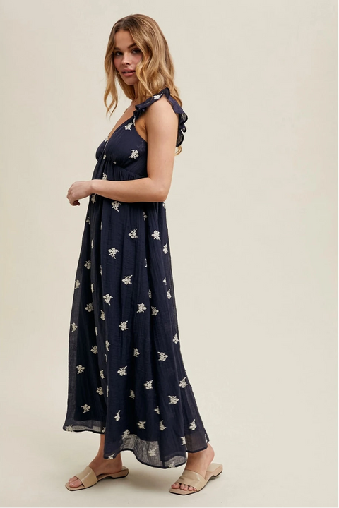 Merrin Embroidered Maxi