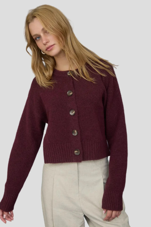 The Margot Cardigan | Red Wood