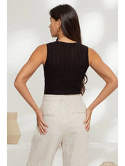 The Andi Rib Tank | Black